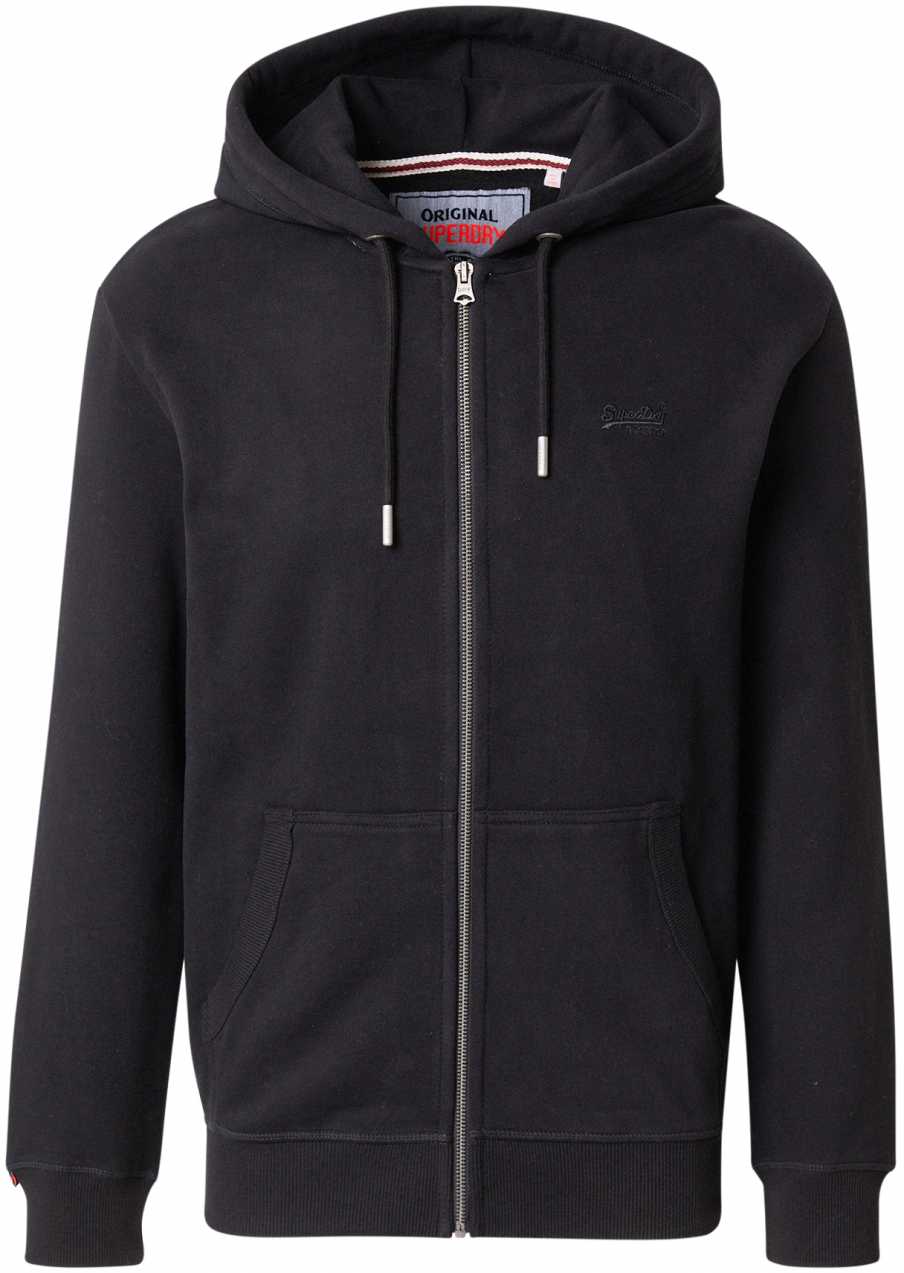Superdry Tepláková bunda 'Essential'  čierna