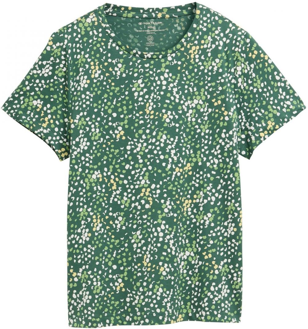 TOM TAILOR Tričko  pastelovo žltá / limetová / trstinová / biela