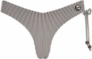 Karl Lagerfeld Bikinové nohavičky  čierna / biela