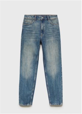 MANGO Džínsy  modrá denim