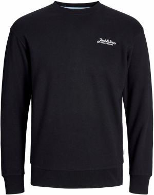 JACK & JONES Mikina 'JJBeau'  čierna / biela
