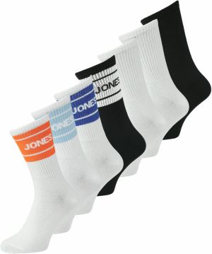 JACK & JONES Ponožky 'JACJerry'  tmavomodrá / tmavooranžová / čierna / biela