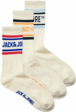JACK & JONES Ponožky 'JACMADRID'  krémová / modrá / tmavomodrá / oranžová