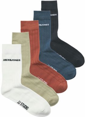 JACK & JONES Ponožky 'JACJJSTUDIO'  béžová / modrá / homárová / čierna / biela
