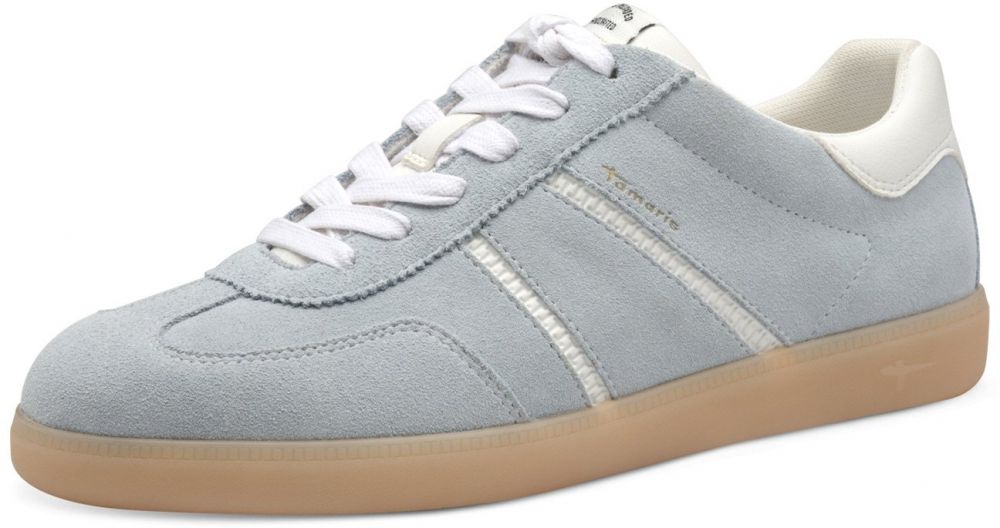 Tamaris Nízke tenisky  modrosivá / biela