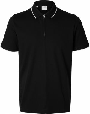 SELECTED HOMME Tričko 'SLHFave'  čierna / biela