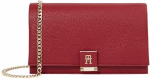 TOMMY HILFIGER Listová kabelka  zlatá / karmínovo červená