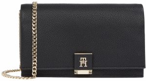 TOMMY HILFIGER Listová kabelka  čierna