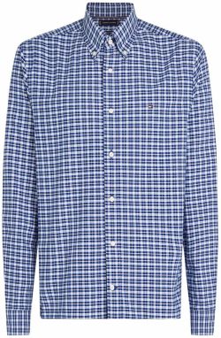 TOMMY HILFIGER Košeľa 'HERITAGE'  námornícka modrá / biela