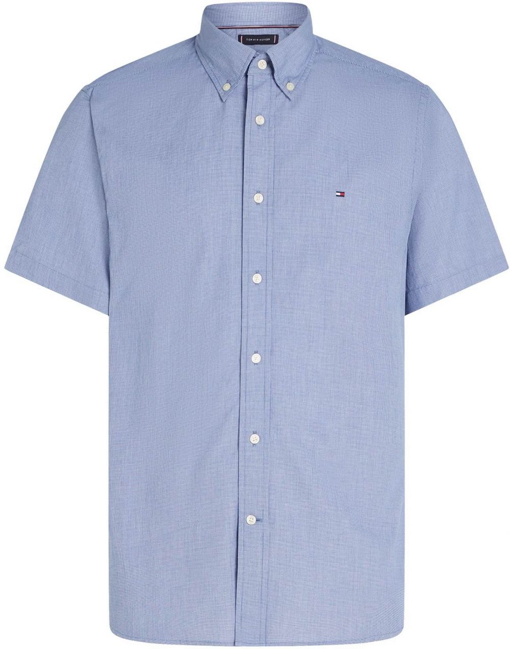 TOMMY HILFIGER Košeľa 'Flex'  tmavomodrá / biela