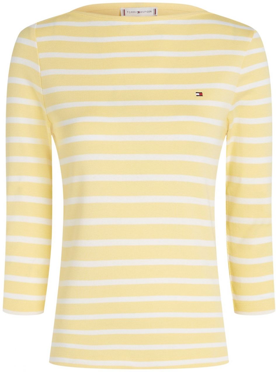 TOMMY HILFIGER Tričko 'New Cody'  žltá / biela