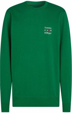TOMMY HILFIGER Mikina  námornícka modrá / zelená / červená / biela