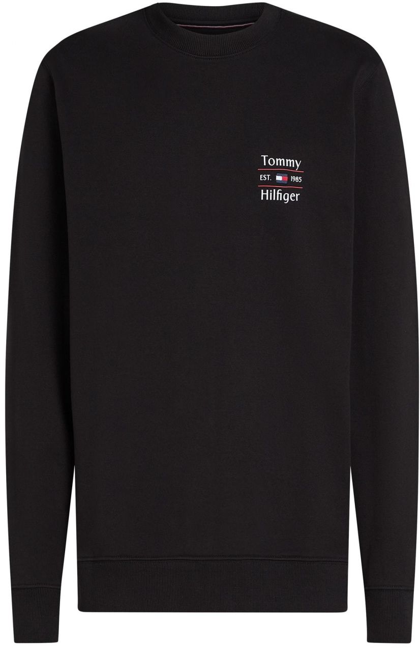 TOMMY HILFIGER Mikina  čierna / biela