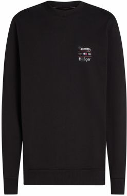 TOMMY HILFIGER Mikina  čierna / biela