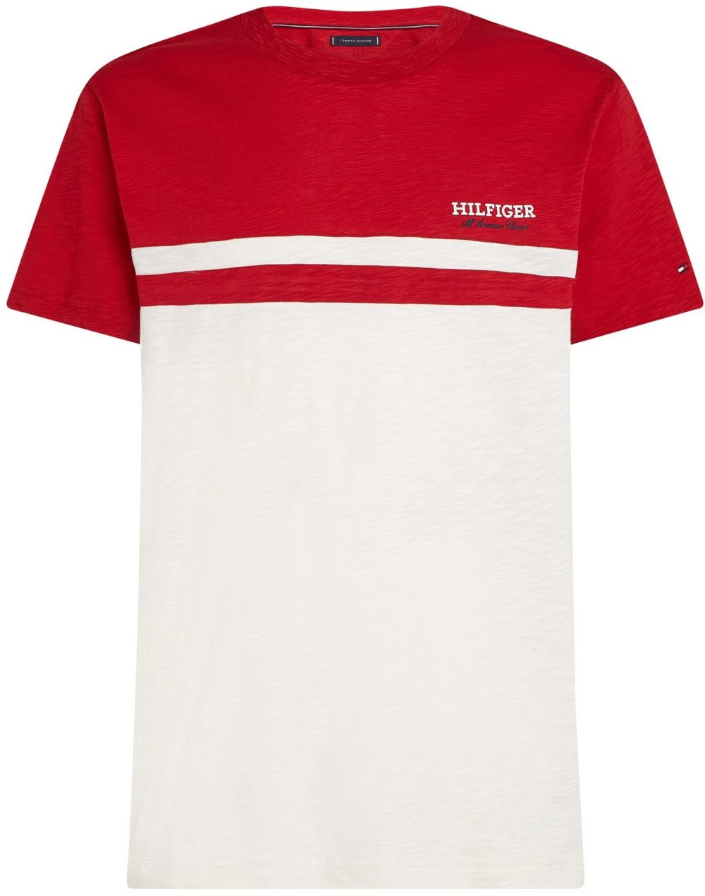 TOMMY HILFIGER Tričko  červená / biela