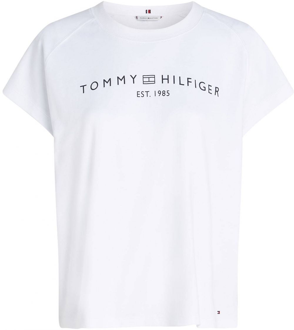 TOMMY HILFIGER Tričko  čierna / biela