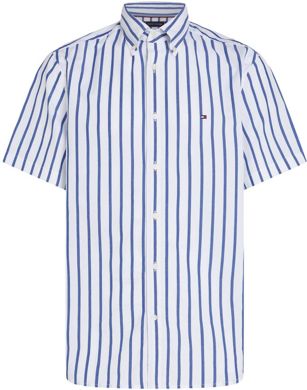 TOMMY HILFIGER Košeľa 'Flex'  modrá / biela