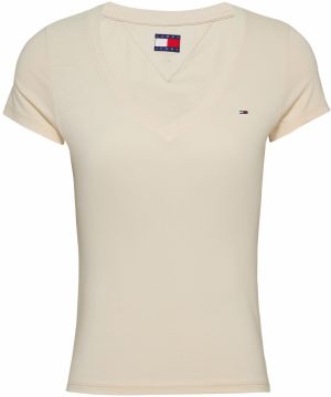 Tommy Jeans Tričko  béžová