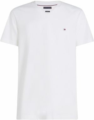 TOMMY HILFIGER Tričko 'ESSENTIAL'  červená / čierna / biela