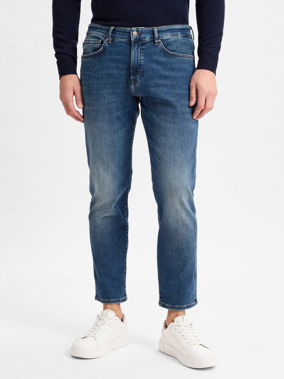 BOSS Džínsy 'Re.Maine'  modrá denim / hnedá