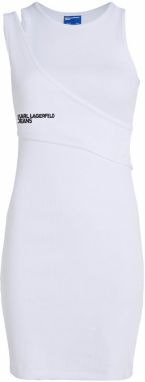 KARL LAGERFELD JEANS Letné šaty  čierna / biela