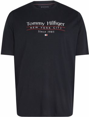 Tommy Hilfiger Big & Tall Tričko  námornícka modrá / námornícka modrá / jasne červená / šedobiela