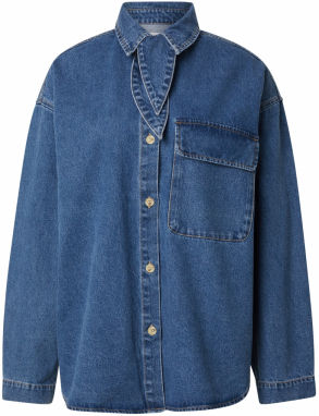 EDITED Blúzka 'Anisha'  modrá denim