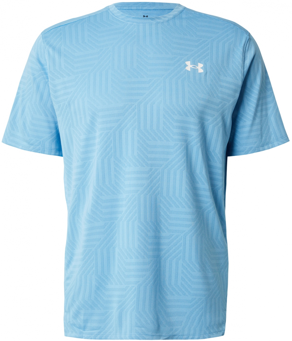 UNDER ARMOUR Funkčné tričko 'Vent Geotessa'  nebesky modrá / biela