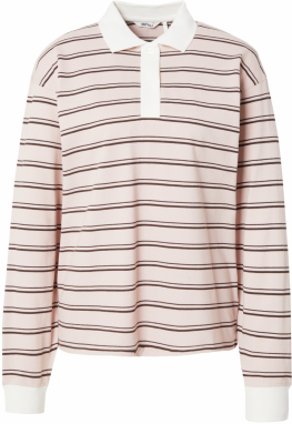 Monki Tričko  čokoládová / rosé / biela