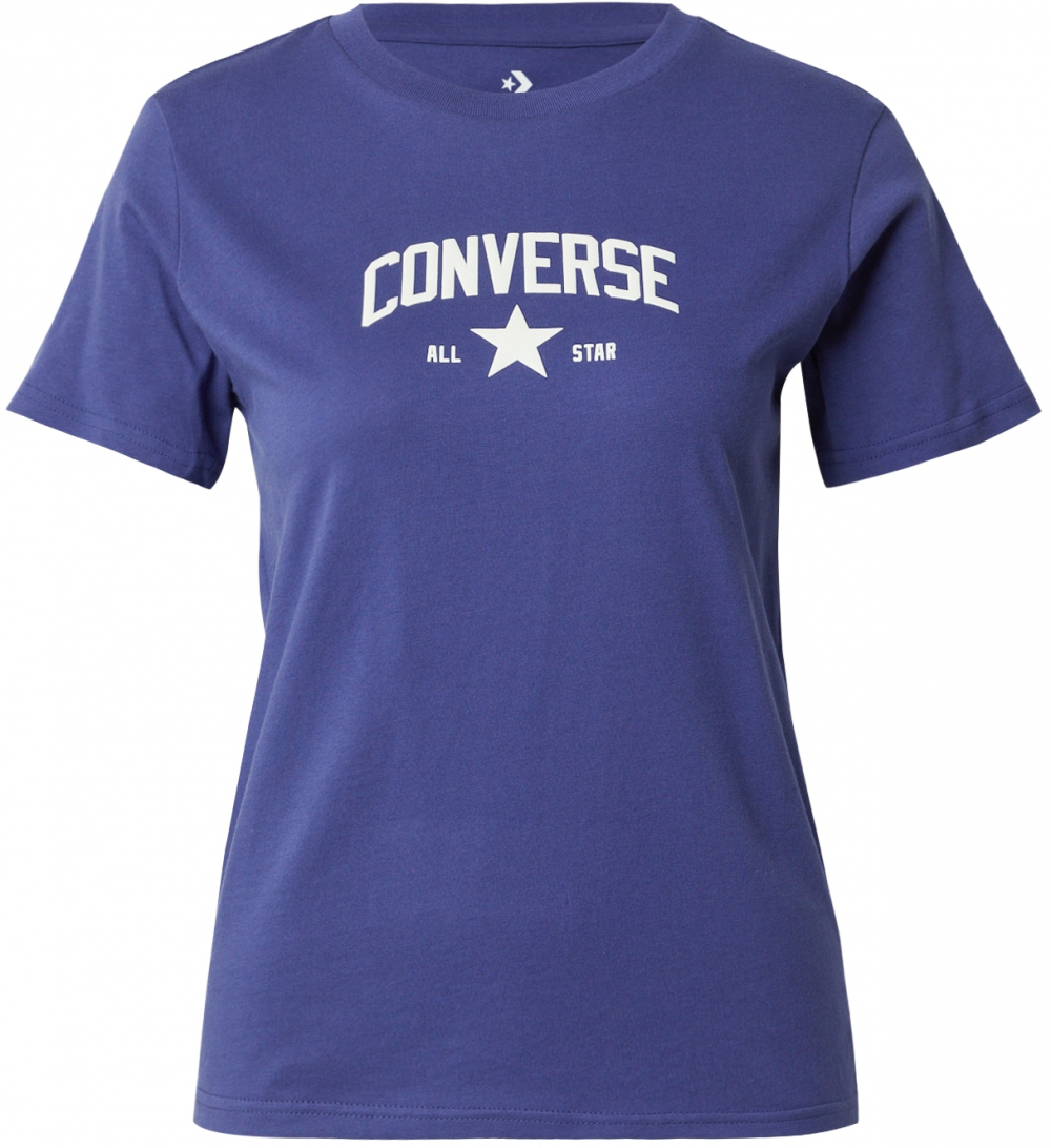 CONVERSE Tričko  indigo / biela