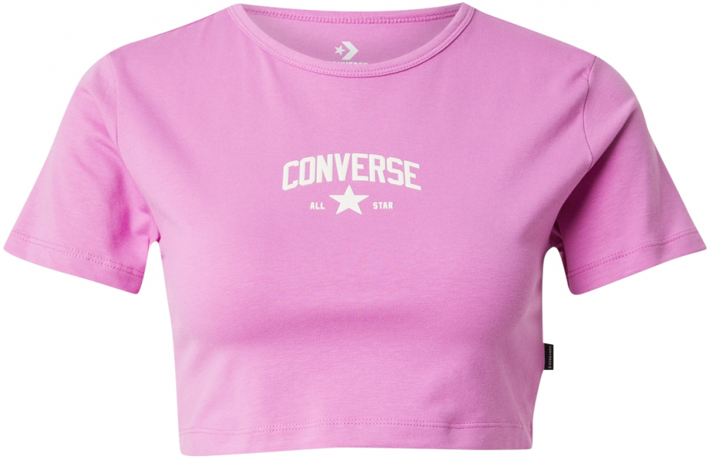 CONVERSE Tričko  ružová / biela
