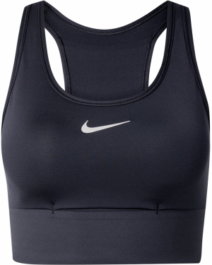 NIKE Športová podprsenka  čierna / biela