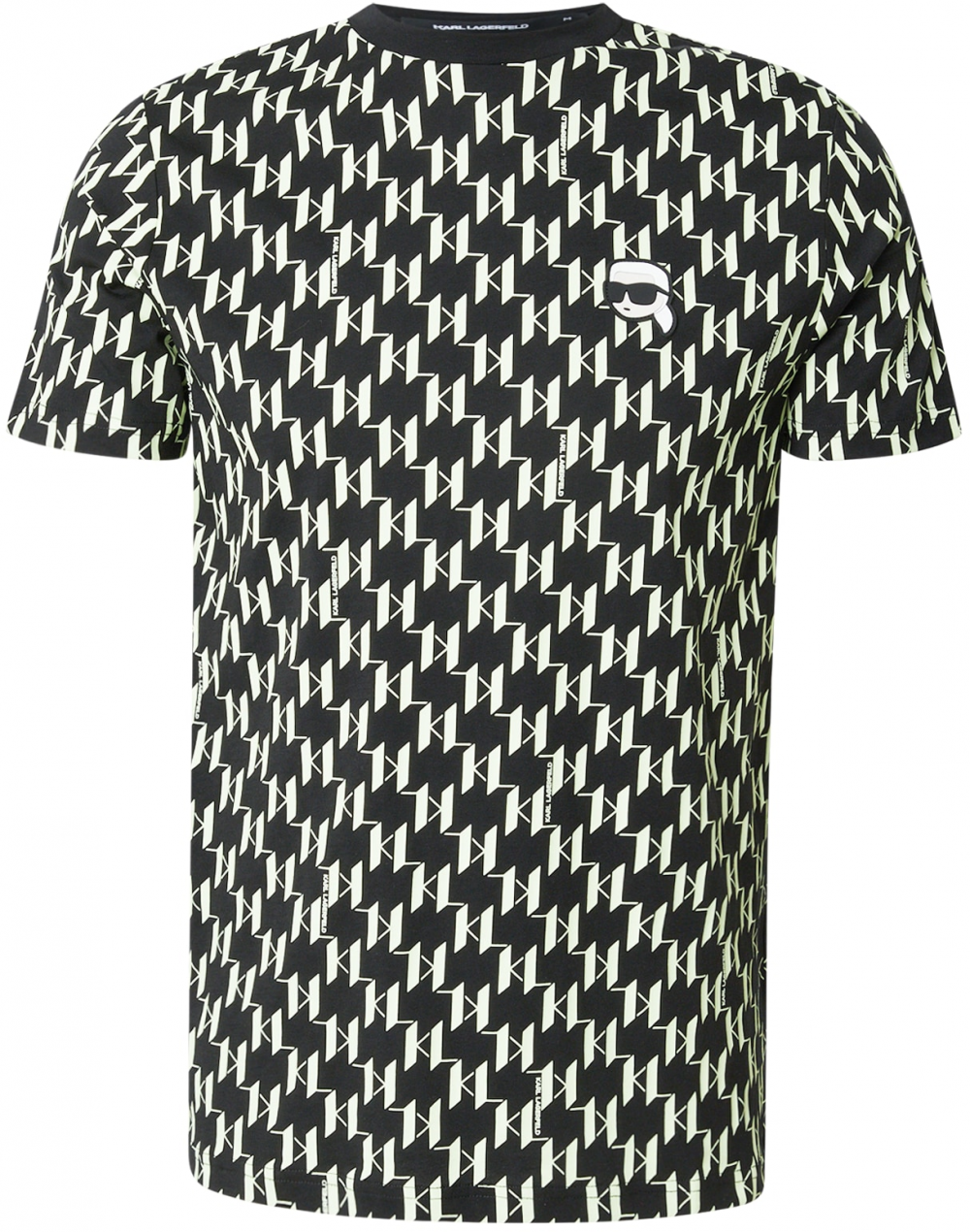Karl Lagerfeld Tričko  šampanské / čierna
