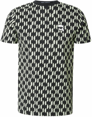 Karl Lagerfeld Tričko  šampanské / čierna