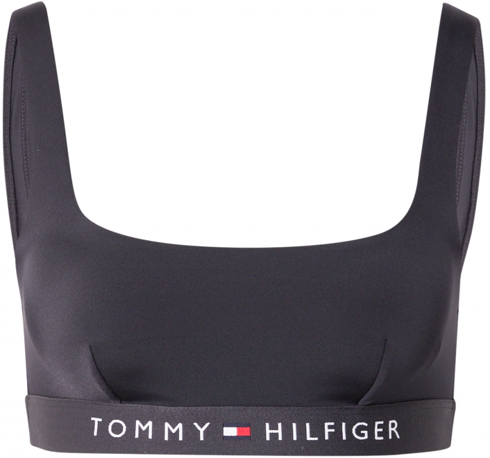 Tommy Hilfiger Underwear Bikinový top  čierna / biela