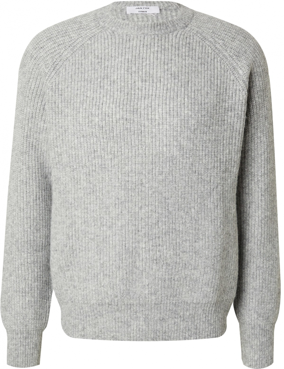 DAN FOX APPAREL Sveter 'Michael'  sivá melírovaná