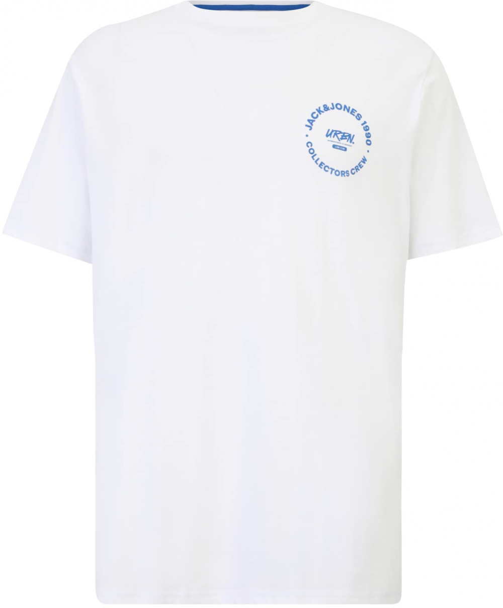 Jack & Jones Plus Tričko  modrá / biela