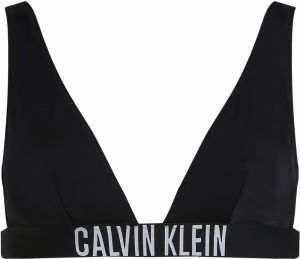 Calvin Klein Swimwear Bikinový top  čierna / šedobiela
