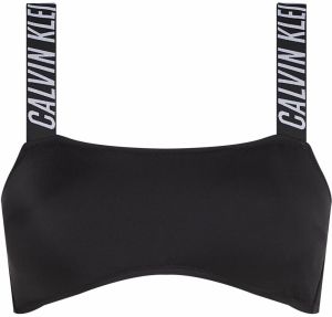 Calvin Klein Swimwear Bikinový top  svetlosivá / čierna