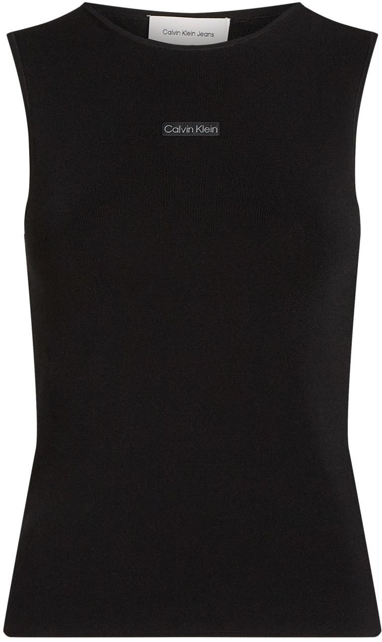 Calvin Klein Jeans Top  čierna / biela