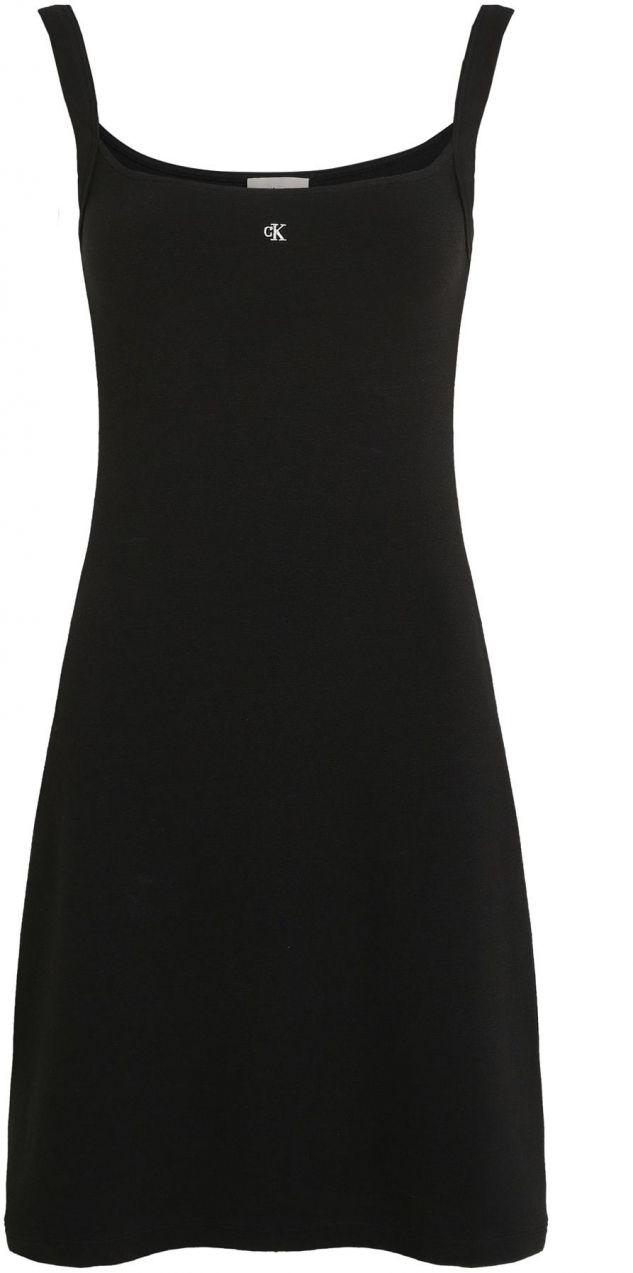 Calvin Klein Jeans Šaty  čierna / biela
