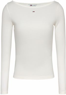 Tommy Jeans Tričko  šedobiela