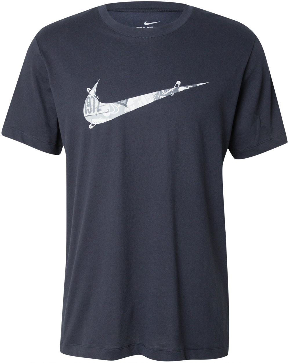 NIKE Funkčné tričko 'RUN ENERGY'  sivá / čierna / biela