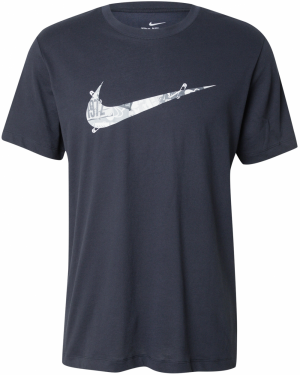 NIKE Funkčné tričko 'RUN ENERGY'  sivá / čierna / biela