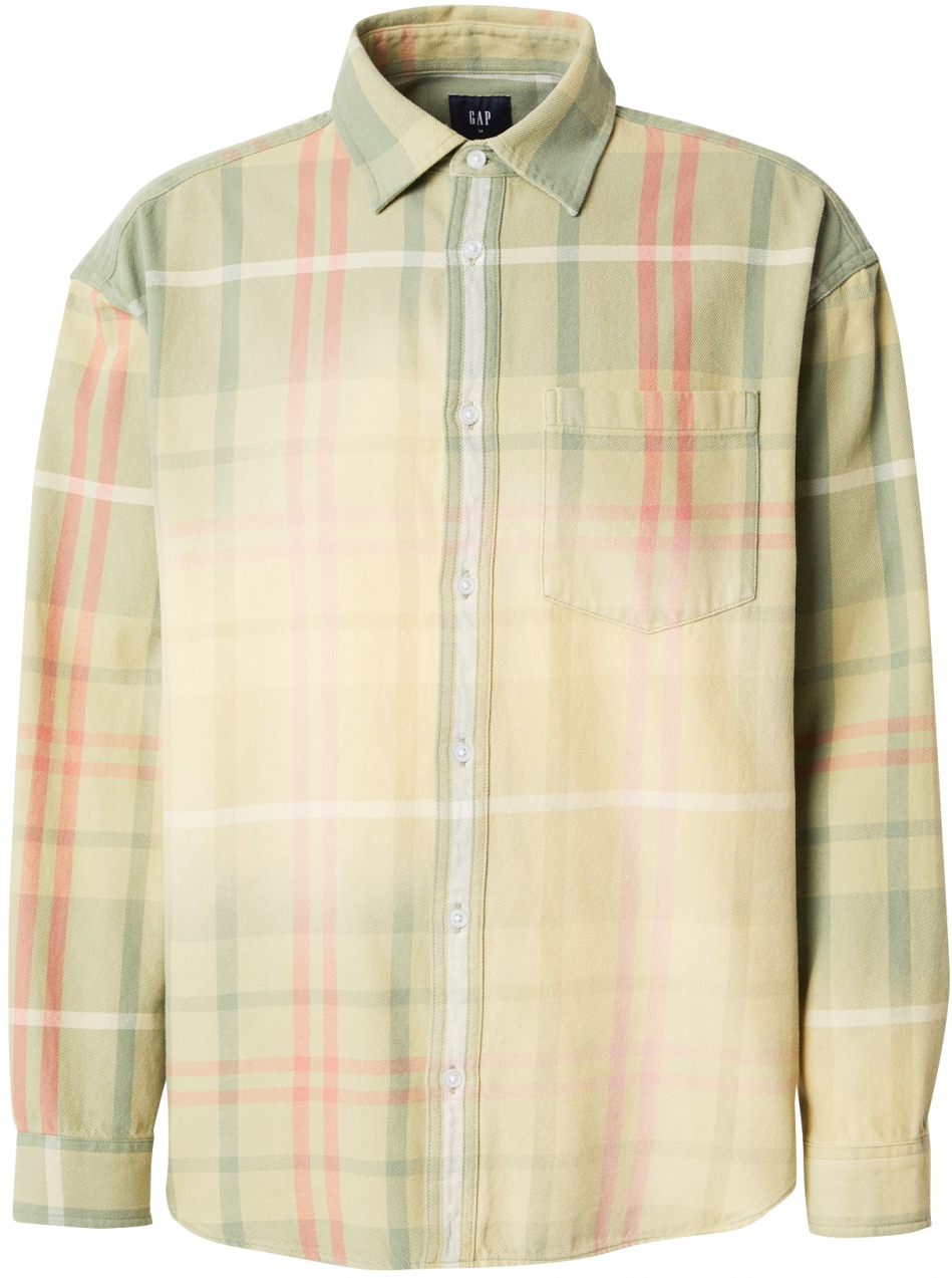 GAP Košeľa  svetlozelená / tmavozelená / melónová / biela
