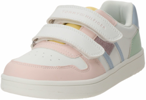 TOMMY HILFIGER Tenisky  svetlomodrá / pastelovo zelená / ružová / biela