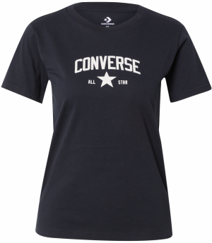 CONVERSE Tričko  čierna / biela