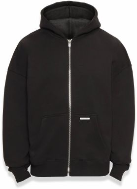 Dropsize Tepláková bunda  čierna / šedobiela