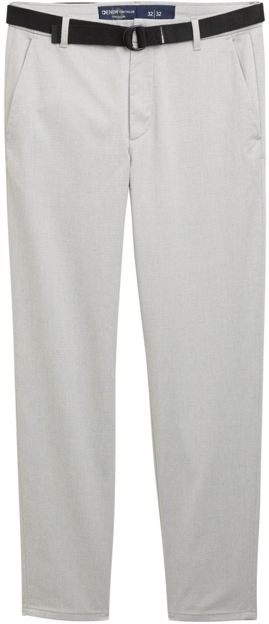 TOM TAILOR DENIM Chino nohavice  svetlosivá / tmavosivá