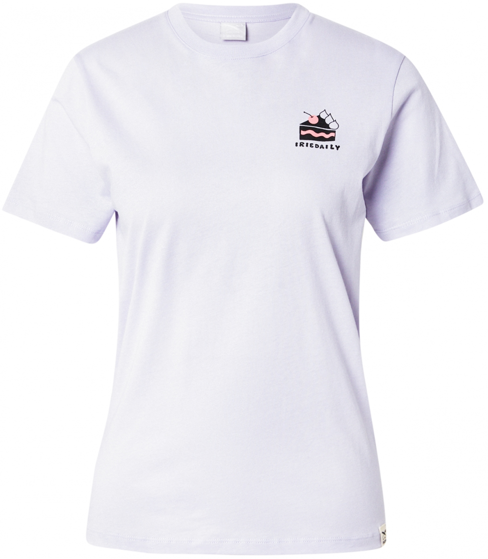 Iriedaily Tričko 'Yoga Club'  pastelovo fialová / svetloružová / čierna